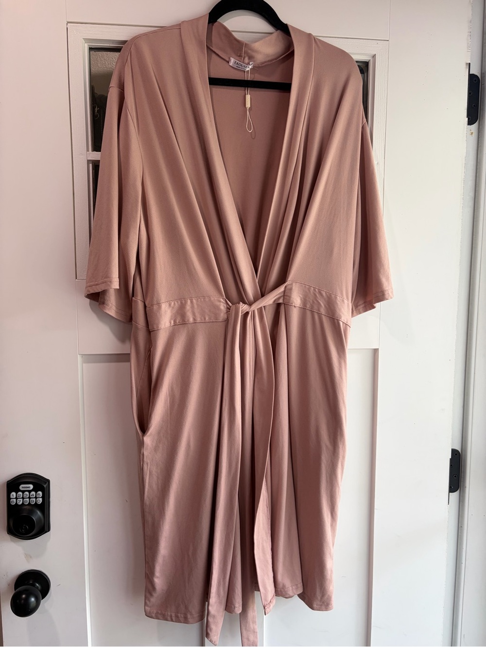 Women’s Blush Wrap Robe with Tie Waist NWOT